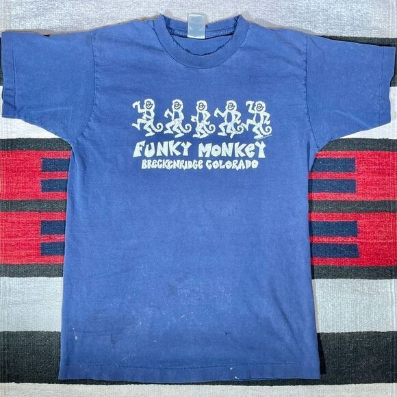 Vintage USA 90s‎ Funky Monkey Single Stitch T-Shirt - Picture 3 of 8